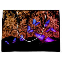 GIFT TAG PRETO COM LACE E BOTTERFLIS