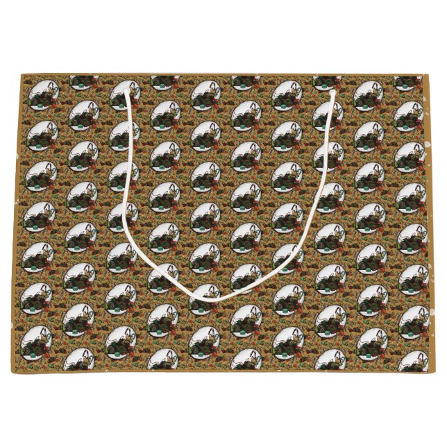 Sacola Para Presentes Grande Gingerbread Man- Coco (Frente)