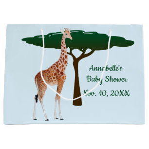 Sacola Para Presentes Grande Girafa no Savanna
