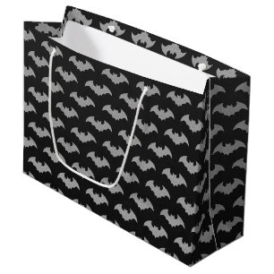 Sacola Para Presentes Grande Glittery Bat Halloween