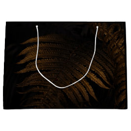 Sacola Para Presentes Grande Golden leaf