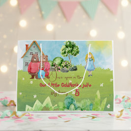 Sacola Para Presentes Grande Goldilocks Birthday