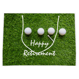 Sacola Para Presentes Grande Golfe Aposentadoria para golfista com bola de gol