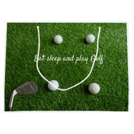 Sacola Para Presentes Grande Golfe come sono e brinca com bolas de golfe em ver