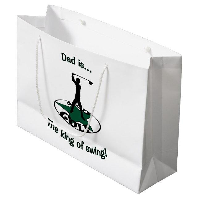 Sacola Para Presentes Grande Golfe - um jogo maravilhoso (Frente inclinada)