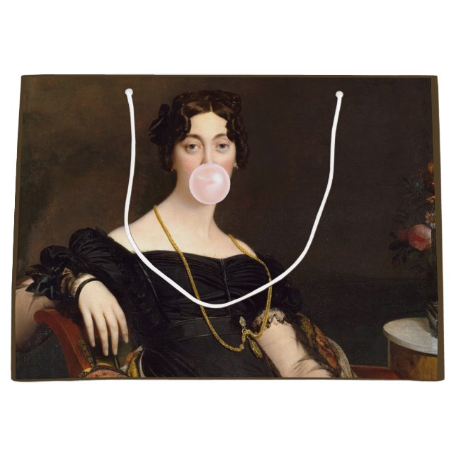 Sacola Para Presentes Grande Goma-bolha Diva Madame Ponselle (Frente)