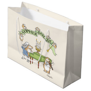 Sacola Para Presentes Grande GOPHER BAROQUE por Sandra Boynton