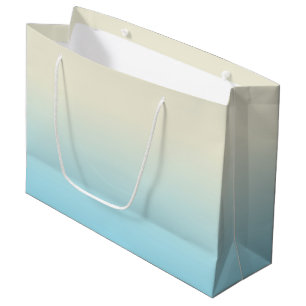 Sacola Para Presentes Grande Gradação de Ombre Azul de Ivory Baby