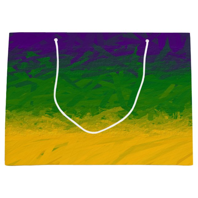 Sacola Para Presentes Grande Gradiente Mardi Gras (Frente)