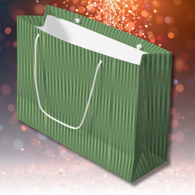 Sacola Para Presentes Grande Gradiente Verde De Sala De Azeitona Simples, Espal (Criador carregado)