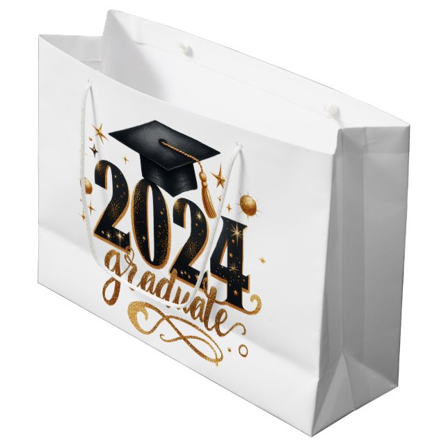 Sacola Para Presentes Grande Graduação 2024  (Frente inclinada)