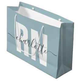 Sacola Para Presentes Grande Graduação de Enfermeiros Registrados Personalizado