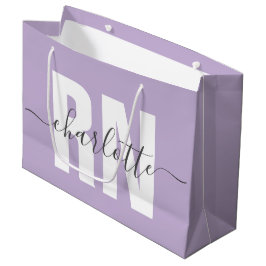 Sacola Para Presentes Grande Graduação de Enfermeiros Registrados Personalizado