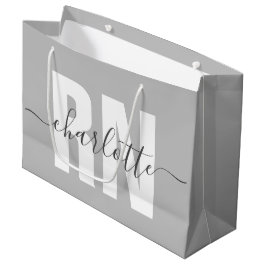 Sacola Para Presentes Grande Graduação de Enfermeiros Registrados Personalizado