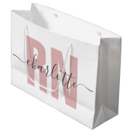 Sacola Para Presentes Grande Graduação de Enfermeiros Registrados Personalizado