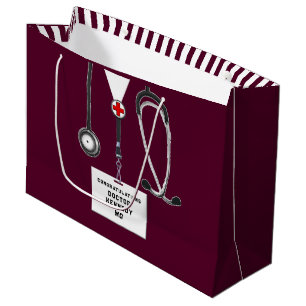 Sacola Para Presentes Grande Graduação na Faculdade de Medicina Criativa