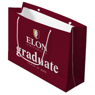 Sacola Para Presentes Grande Graduação na Universidade Elon