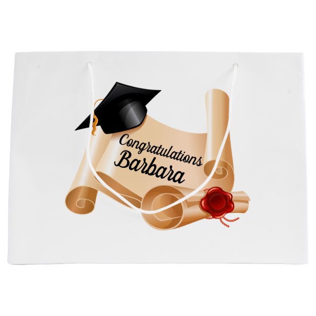 Sacola Para Presentes Grande Graduação Personalizada (Frente)