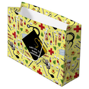 Sacola Para Presentes Grande Graduação Personalizada de Enfermeiros