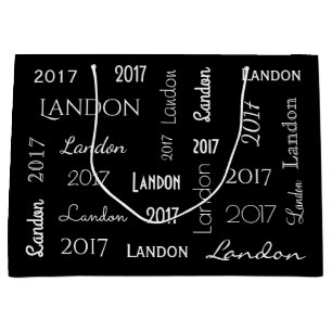 Sacola Para Presentes Grande Graduação Personalizada de Nome e Ano