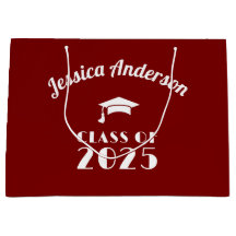 Graduação Personalizada Maroon e White