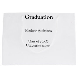 Sacola Para Presentes Grande Graduation name class of 20XX university name simp