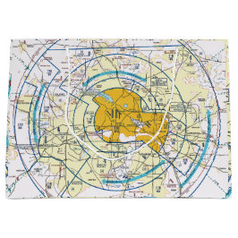 Sacola Para Presentes Grande Gráfico de Aviação