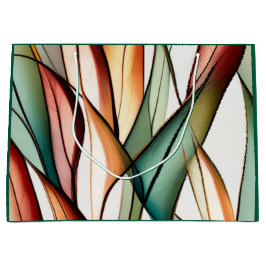 Sacola Para Presentes Grande Grama De Vidro Estreitado