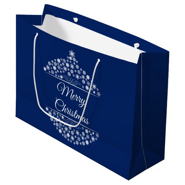 Sacola Para Presentes Grande Grande Bolsa de Presente de Natal (Frente inclinada)
