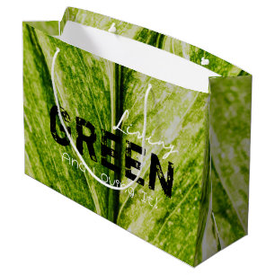 Sacola Para Presentes Grande Grande Saco de Presente Verde Vivendo