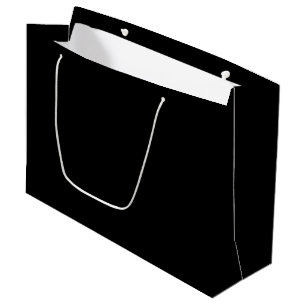 Sacola Para Presentes Grande Grande Saco Negro Minimalista para presentes espec