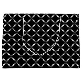 Sacola Para Presentes Grande Grande saco preto brilhante do presente