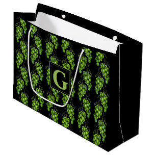 Sacola Para Presentes Grande Grãos Verdes Grande Saco de Presente