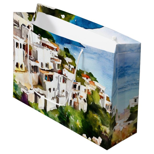 SACOLA PARA PRESENTES GRANDE GRÉCIA ANTIGA (Frente inclinada)