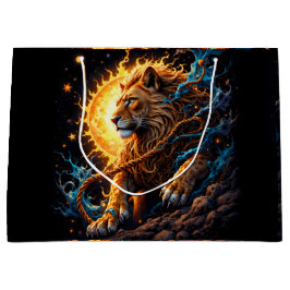 Sacola Para Presentes Grande Guardian of the Solar Threshold – Lion of Balance 