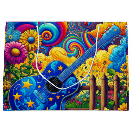 Sacola Para Presentes Grande Guitar Art