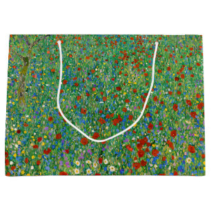 Sacola Para Presentes Grande Gustav Klimt - Campo Poppy