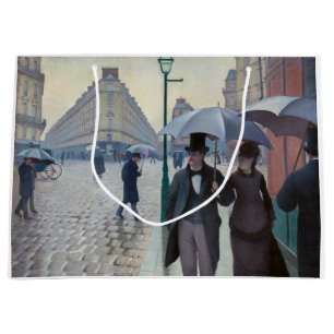 Sacola Para Presentes Grande Gustave Caillebotte - Paris Street; Rainy Day