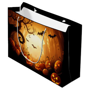 Sacola Para Presentes Grande Halloween/Bat/Pumpkin/Fall