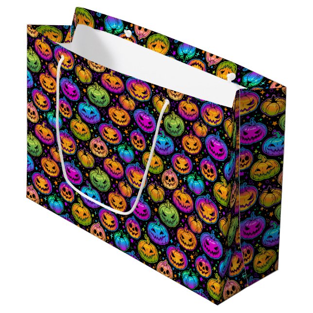 Sacola Para Presentes Grande Halloween Gift Bag (Frente inclinada)