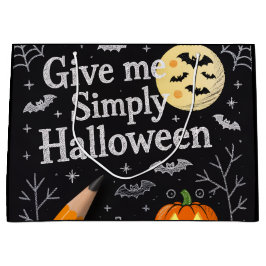 Sacola Para Presentes Grande Halloween Gift Bag