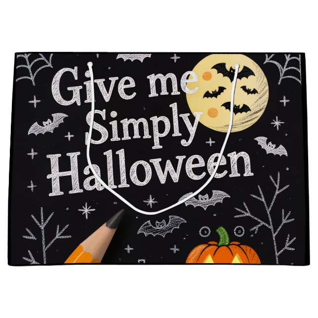 Sacola Para Presentes Grande Halloween Gift Bag (Frente)