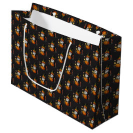 Sacola Para Presentes Grande Halloween Gnome Gift Bag