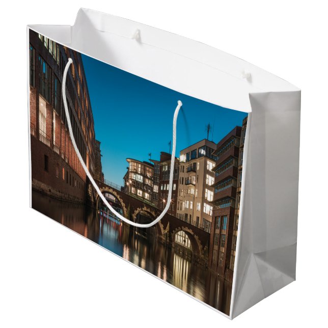 Sacola Para Presentes Grande Hamburg Ellerntorsbrücke (Verso inclinado)