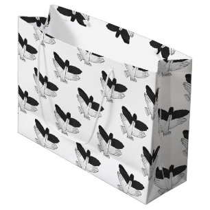Sacola Para Presentes Grande Hand Silhouette Eagle