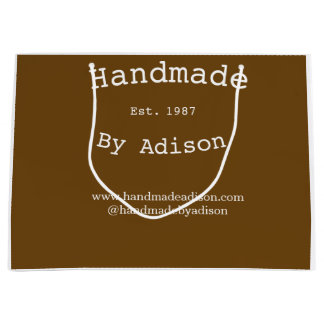 Sacola Para Presentes Grande handmade by name social media website est. year si