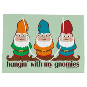 Sacola Para Presentes Grande Hangin com meu Gnomies