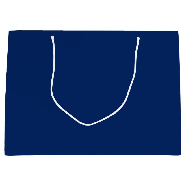 Sacola Para Presentes Grande Hanukkah Winter Night Blue (Frente)