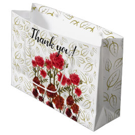 Sacola Para Presentes Grande Happiness blooming flowers