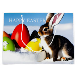 Sacola Para Presentes Grande Happy Bunny